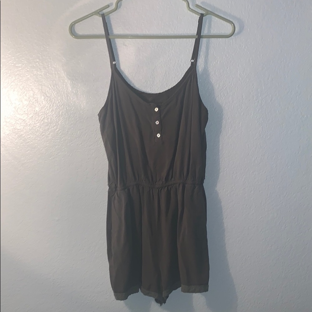 Olive green romper